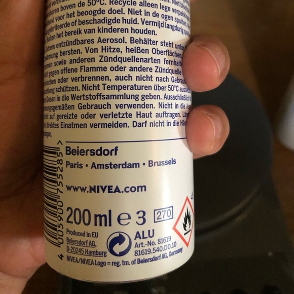 lot of 5 discontinued NIVEA FRESH NATURAL scent 48 hr deodorant spray cans - Picture 10 of 10